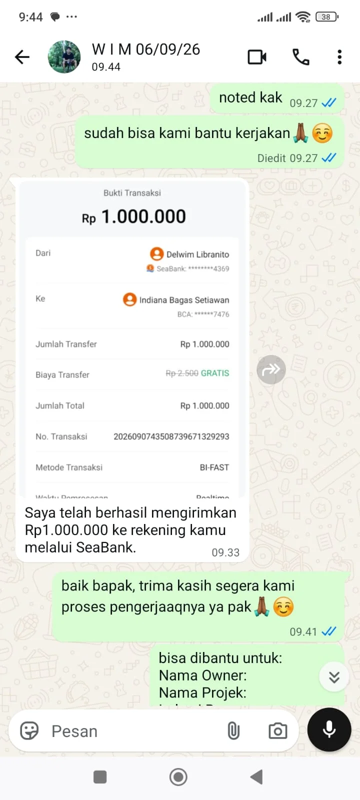 Bukti Chat 10