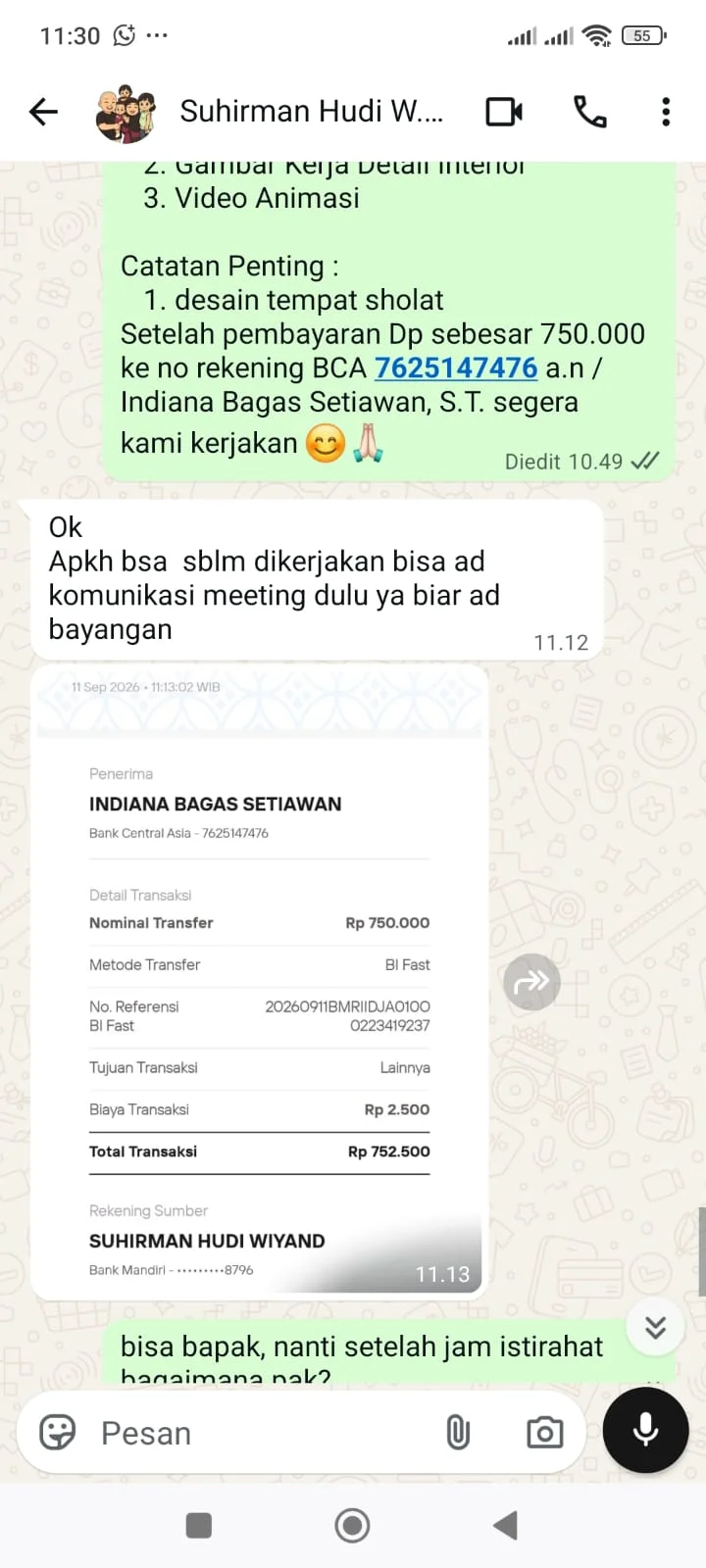 Bukti Chat 8
